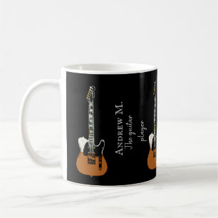 Guitarra eléctrica / taza de café guitarrista