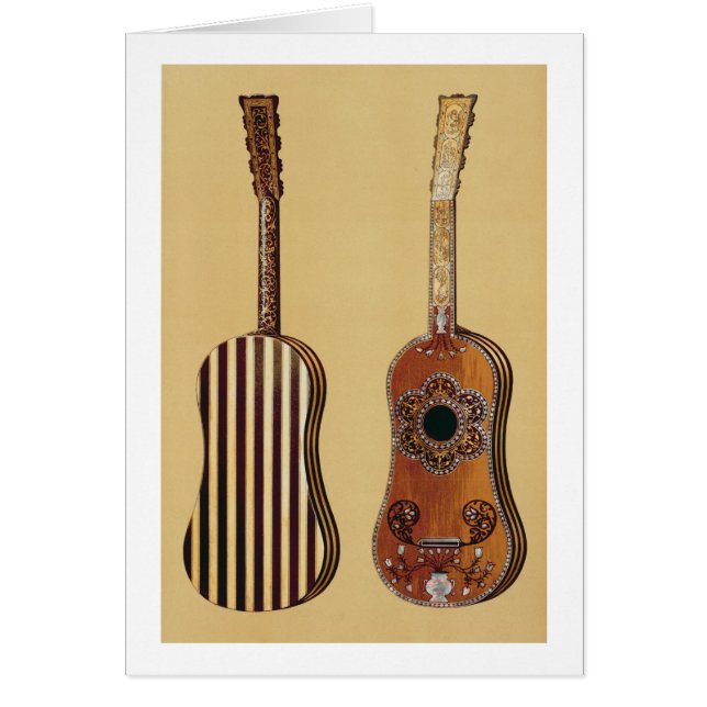 Guitarra embutida con nacarado, de 'Musical (Frente)