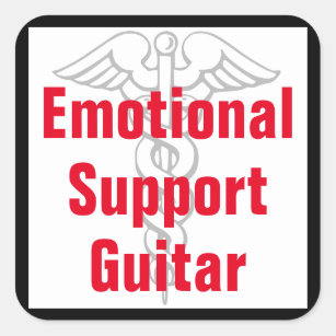 Guitarra emocional de la ayuda - pegatina
