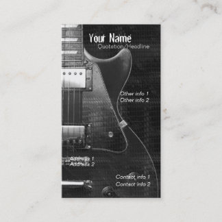 GUITARRA "GREYZ" Tarjeta de visita