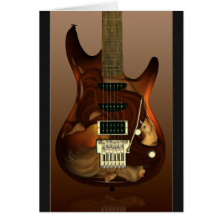 Guitarra ideal - tarjetas del personalizable de la