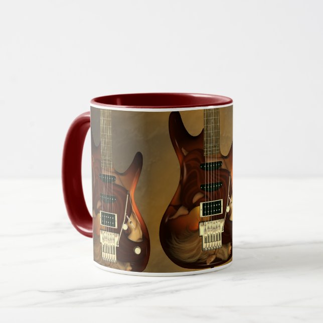 Guitarra ideal - tazas de café de la tolerancia (Anverso izquierdo)