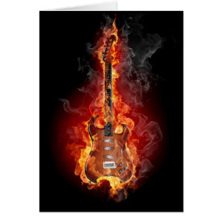 Guitarra llameante de la roca