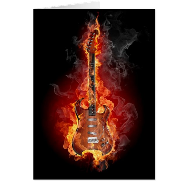 Guitarra llameante de la roca (Frente)