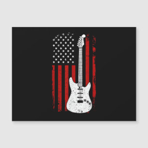 Guitarra Música de la Bandera Estadounidense de EE