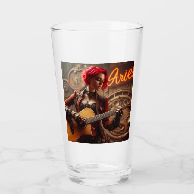 Guitarra musical de Aries Zodiac (Anverso)