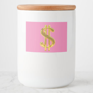 Guitarra negra en etiqueta rosada