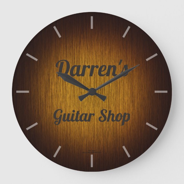 Guitarra Personalizada Tienda Tabaco Reloj de Sunb (Anverso)