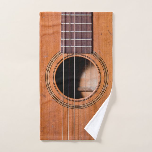 Guitarra rústica (Toalla de mano)
