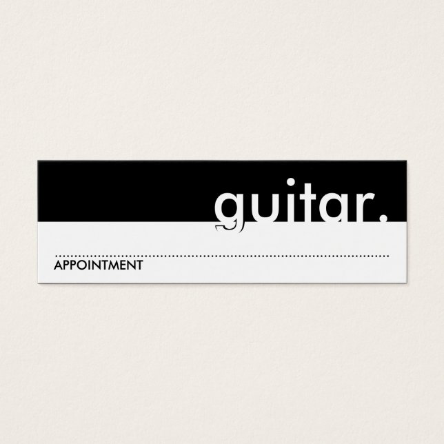 guitarra. (Tarjeta de citas) (Frente)
