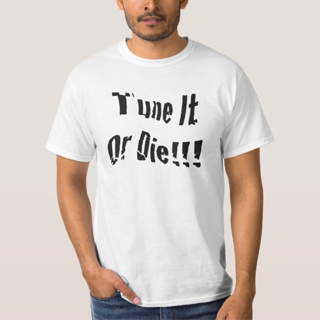 Guitarra "tono o muere" camiseta (Anverso)