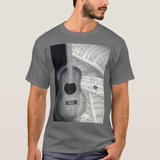 Guitarra y camiseta de la partitura (Anverso)