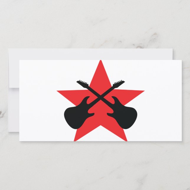 Guitarras de Estrella Roja cruzadas (Anverso)