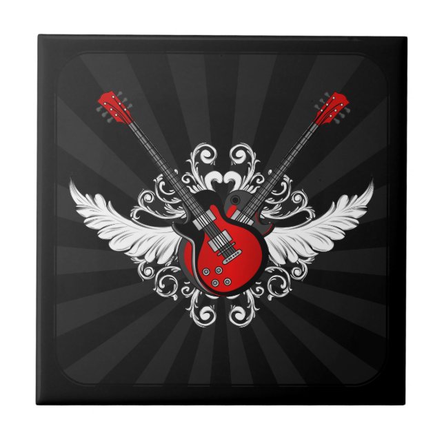 Guitarras del rock-and-roll - teja (Frente)