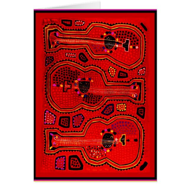 Guitarras indias kuna (Frente)