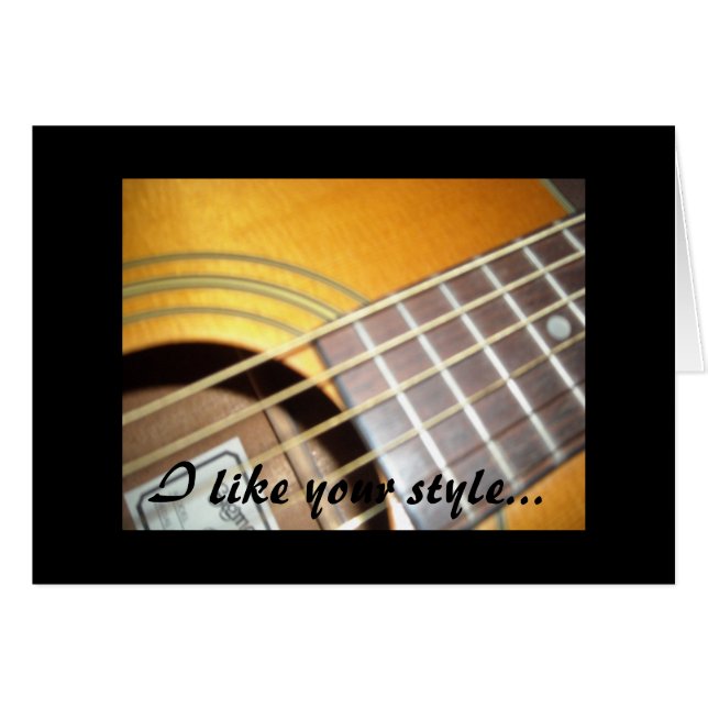 Guitarras - Me gusta tu estilo... (Anverso (Horizontal))