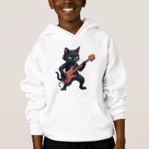 Guitarrista gato negro
