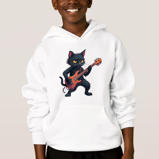 Guitarrista gato negro (Anverso)