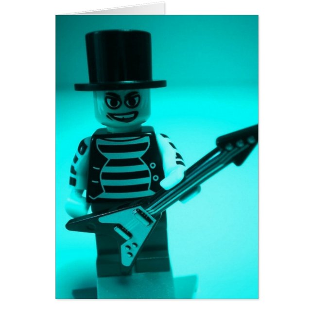 Guitarrista Minifig de encargo de Emo por (Frente)
