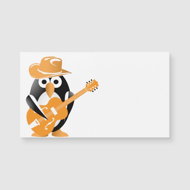 Guitarrista pingüino (Anverso)