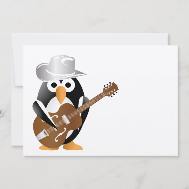 Guitarrista pingüino (Anverso)