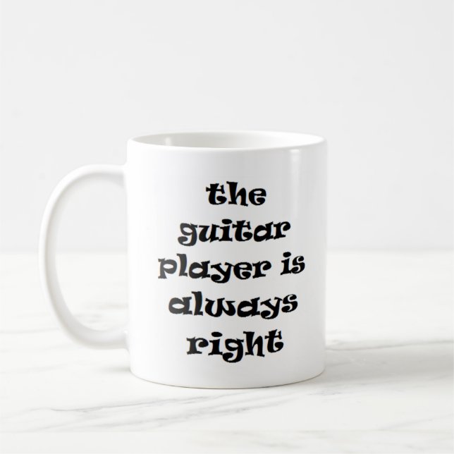 guitarrista siempre taza de café correcta (Izquierda)