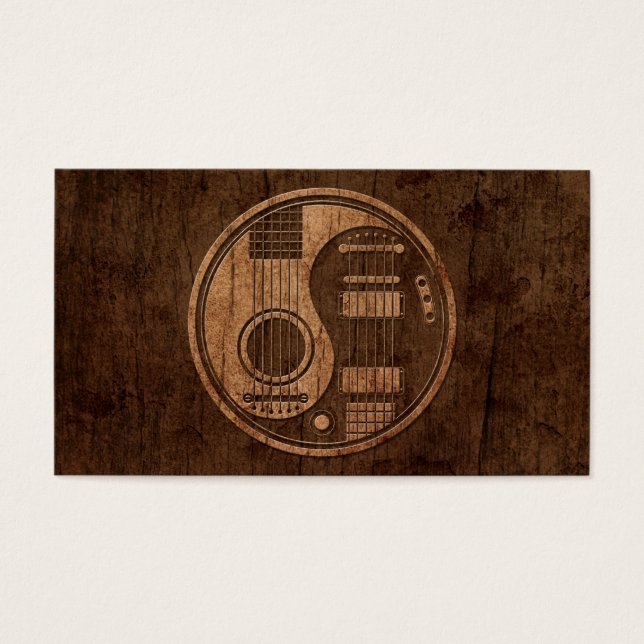 Guitars eléctricos acústicos Yin Yang Wood Effect (Frente)