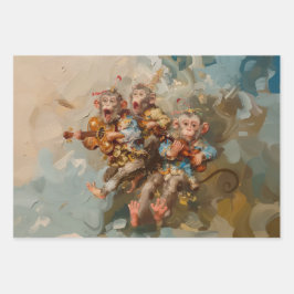 Guitars - Papel de regalo para la pintura al aceit