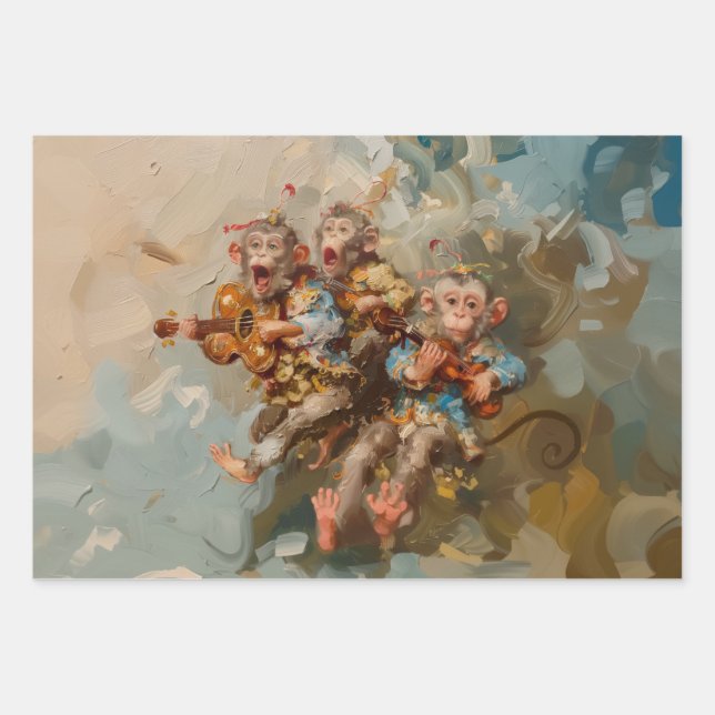 Guitars - Papel de regalo para la pintura al aceit (Anverso)