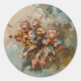 Guitars - Pegatinas redondos para el arte de las s