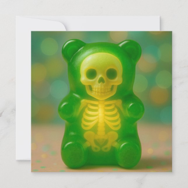 Gummy Skeleton Bear Magnet (Anverso)