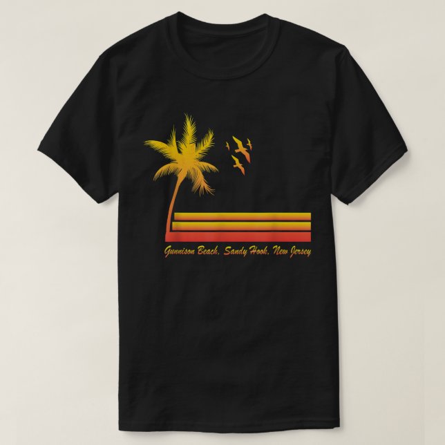 Gunnison Beach, Sandy Hook, New Jersey Tshirt  (Diseño del anverso)