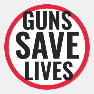Guns Save Lives pegatina