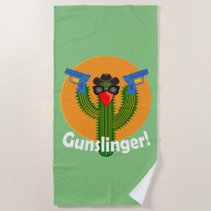 Gunslinger Cactus Design - Toalla de playa