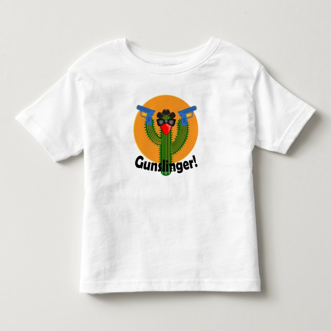 Gunslinger Cactus Design - Toddler Fine Jersey T-S (Anverso)
