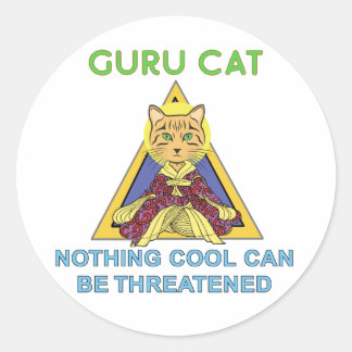 Guru Cat Nothing pegatinas de Guay
