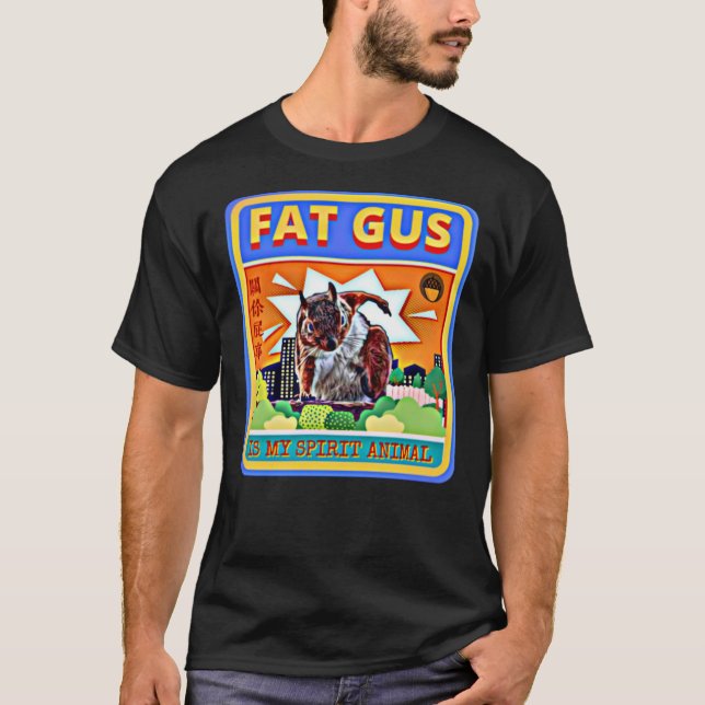 Gus Grasa es mi camiseta clásica de animal espirit (Anverso)