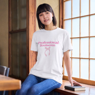Gusano de biblioteca profesional lindo camiseta de