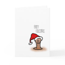 Gusano del dibujo animado de las felices Navidad