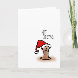 Gusano del dibujo animado de las felices Navidad