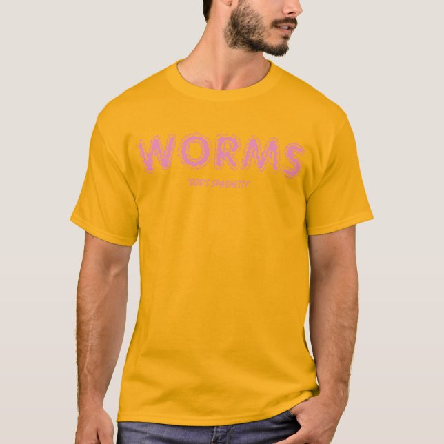 gusanos publicitarios de camisa como comida (Anverso)