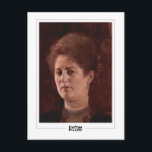 Gustav Klimt #142 - Postales Bellas Artes<br><div class="desc">Gustav Klimt - Retrato De Una Dama De 1894. Postal de arte y firma #142 de The Zedign House. Para más imágenes y diseños de Gustav Klimt - Pinturas y dibujos,  visite https://books.zedign.com/zas/166.html</div>