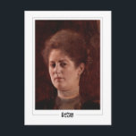 Gustav Klimt #142 - Postales Bellas Artes<br><div class="desc">Gustav Klimt - Retrato De Una Dama De 1894. Postal de arte y firma #142 de The Zedign House. Para más imágenes y diseños de Gustav Klimt - Pinturas y dibujos,  visite https://books.zedign.com/zas/166.html</div>