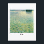 Gustav Klimt #218 - Postales Bellas Artes<br><div class="desc">Gustav Klimt - Isla En El Attersee 1902. Postal de arte y firma #218 de The Zedign House. Para más imágenes y diseños de Gustav Klimt - Pinturas y dibujos,  visite https://books.zedign.com/zas/166.html</div>