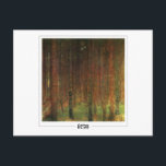 Gustav Klimt #28 - Postales Bellas Artes<br><div class="desc">Gustav Klimt - Pine Forest 1901. Postal de arte y firma #28 de The Zedign House. Para más imágenes y diseños de Gustav Klimt - Pinturas y dibujos,  visite https://books.zedign.com/zas/166.html</div>