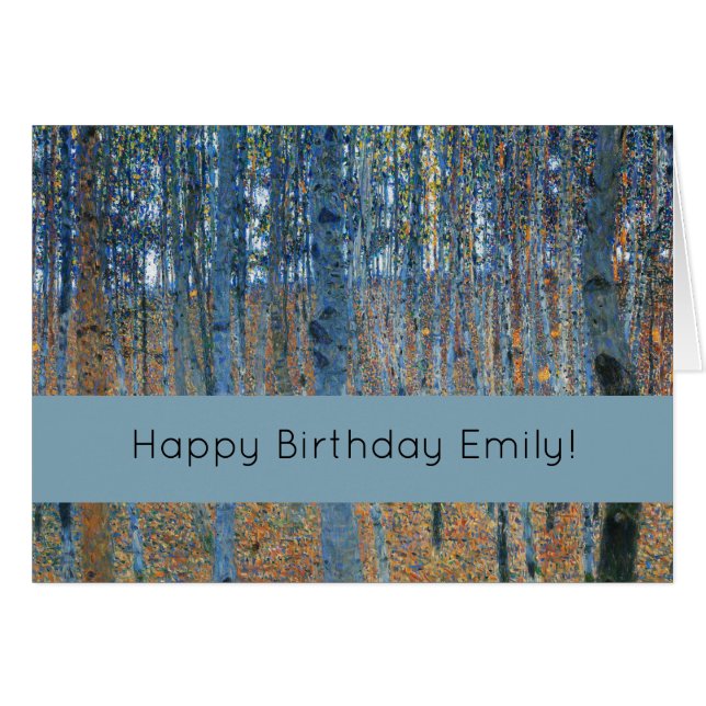 Gustav Klimt Beech Tree Forest Grove (Anverso (Horizontal))