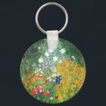 Gustav Klimt Cadena de llavero de jardineras<br><div class="desc">Cadena de llaves Gustav Klimt Flower Garden. Óleo sobre lienzo de 1907. Completado durante su fase dorada, el Flower Garden es uno de los paisajes más famosos de Klimt. Los colores veraniegos irrumpieron en este trabajo con una hermosa mezcla de flores naranjas, rojas, violetas, azules, rosas y blancas. Un gran...</div>