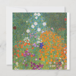 Gustav Klimt Cottage Garden Pinting Tarjeta plana
