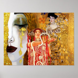 Gustav Klimt, cuadros Collage, arte combinado