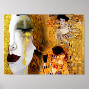 Gustav Klimt, cuadros Collage, arte combinado
